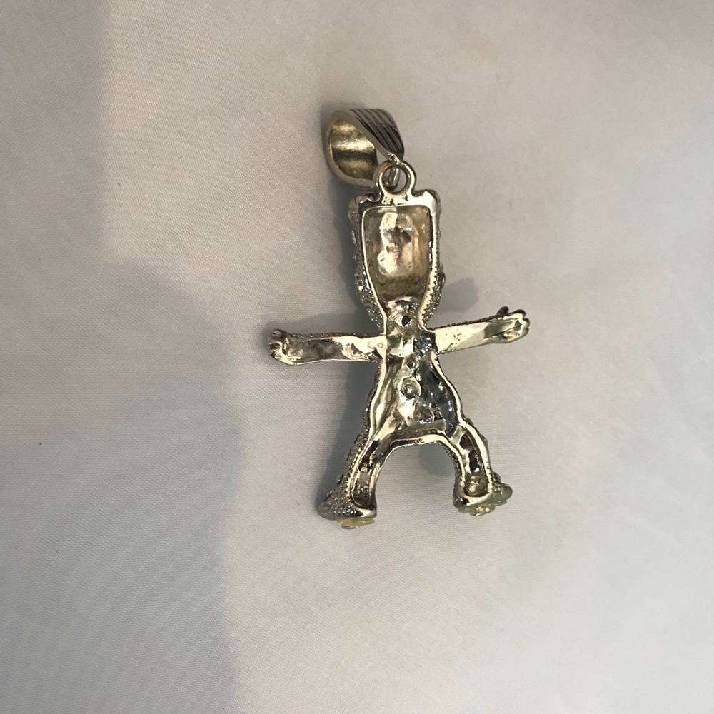 Bart Simpson Custom Made Pendent With Crystals - image 2